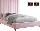 Via Upholstered Contemporary Bed – Luxurious Channel Tufting, Sleek Design, Perfect for Modern Bedrooms