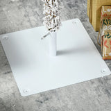 HOMCOM 6' Artificial Flocked Christmas Trees, with Snow Frosted Branches, Auto Open, Steel Base