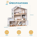 ROBUD Simple Nordic Doll House