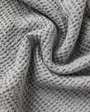 Light gray waffle blanket