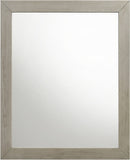 Weston Mid Century Mirror - Industrial Grey Stone Finish, Chic Design for Contemporary Bedrooms
