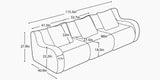 ROMA 115.3" 3-Seater Sofa