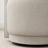 Yisa Modern Swivel Linen Upholstered Dining Chair (Set of 2)