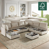 Harmetrix 8-Seater Soft Sectional Couch with Storage
