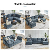 Harmetrix Oversized Soft Sectional Couch with Storage