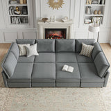 Harmetrix Oversized Soft Sectional Couch with Storage