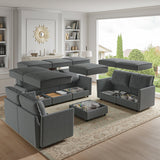 Harmetrix Oversized Soft Sectional Couch with Storage
