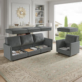 Harmetrix Oversized Soft Sectional Couch with Storage