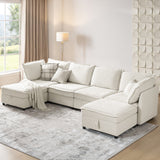 Harmetrix Oversized Soft Sectional Couch with Storage
