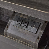 Emilio 3-Drawer Solid Wood Nightstand with USB Charging Port