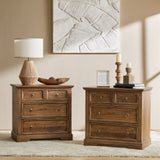 Monica 4-Drawer Solid Wood Nightstand with Built-in USB Ports(Optional Types)