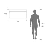 Zurich Wall Cabinet with Bardolino Finish, Double Door, One Shelf for Kitchen, Living Room, or Bathroom Storage, Space-Saving, Easy Installation, Durable Engineered Wood