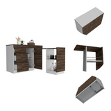 Grecia Kitchen Base Cabinet with Spacious Countertop, Three Storage Drawers, Flexible Interior Cabinet with Shelves and Modern Space-Saving Design for Organizing Cookware, Utensils and Everyday Kitchen Essentials