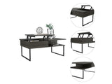 Tuhome Armin Lift-Top Coffee Table with One Shelf, Modern Design with Concealed Storage and Spacious Surface, Stylish and Practical Centerpiece for Living Room Organization and Décor