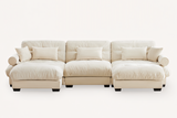 CLOUDIES 134" 3 Seater Sofa with 2 Ottomans