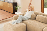 MELLOW 80" Loveseat with 2 Ottomans