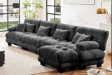 CLOUDIES 173" 4 Seater Sofa with 1 Ottoman