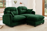 MOLLY 74" Loveseat with 1 Ottoman