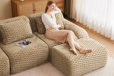 LAURENT 82" Loveseat with 1 Ottoman