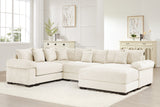 DESEO 196" Sectional Sofa with Ottoman