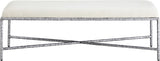 Valley - Bench With Silver Frame