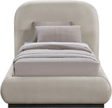 Vaughn - Chenille Bed With Black Base