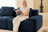 CORDELIA 117" 3-Seater Sofa with 2 Ottomans