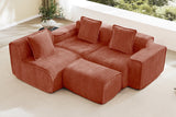 HARRISON 108" 3-Seater Sofa with 1 Ottoman