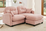 MOLLY 74" Loveseat with 1 Ottoman