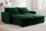 PERTH 86" Loveseat with 2 Ottomans