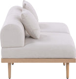 Laguna - 2 Piece Resilient Water Resistant Fabric 71" Outdoor Patio Armless Modular Loveseat