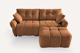 CHARLOTTE 78" 2-Seater Sofa with 1 Ottoman