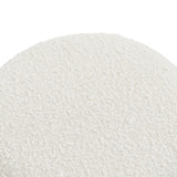 Wesley Ivory Boucle Stool