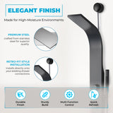 Cici Series 39 in. 2-Jetted Shower Tower with Heavy Rain Shower and Body Jets and Spray Wand