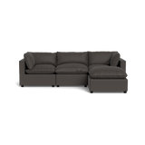 Kova Pillow Cushion Sofa 122" + Ottoman