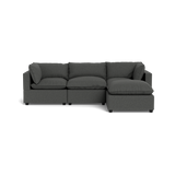 Kova Pillow Cushion Sofa 122" + Ottoman