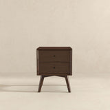 Caroline Walnut Night Stand 2-Drawer