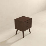 Caroline Walnut Night Stand 2-Drawer