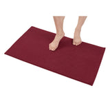 American Soft Linen 100% Cotton Bath Mat Rugs, 17x24 inches with Silicone Backing, Soft Absorbent Grip-Enhanced Bath Mats for Bathroom - 50 Set Case Pack