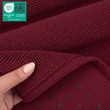 American Soft Linen 100% Cotton Bath Mat Rugs, 17x24 inches with Silicone Backing, Soft Absorbent Grip-Enhanced Bath Mats for Bathroom - 50 Set Case Pack