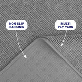 American Soft Linen 100% Cotton Bath Mat Rugs, 17x24 inches with Silicone Backing, Soft Absorbent Grip-Enhanced Bath Mats for Bathroom - 50 Set Case Pack