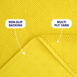 American Soft Linen 100% Cotton Bath Mat Rugs, 17x24 inches with Silicone Backing, Soft Absorbent Grip-Enhanced Bath Mats for Bathroom - 50 Set Case Pack