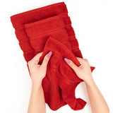 3 Piece 100% Cotton Extra Fluffy and Soft Luxury Turkish Towel Set with 20 Different Colors - 20 Set Case Pack
