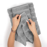 3 Piece 100% Cotton Extra Fluffy and Soft Luxury Turkish Towel Set with 20 Different Colors - 20 Set Case Pack