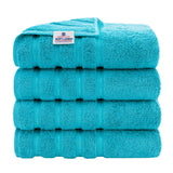 American Soft Linen 100% Cotton Turkish Towels for Bathroom, 4 Pack Bath Towel Set, Super Soft, Extra Large Bath Towels