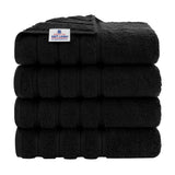 American Soft Linen 100% Cotton Turkish Towels for Bathroom, 4 Pack Bath Towel Set, Super Soft, Extra Large Bath Towels