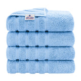 American Soft Linen 100% Cotton Turkish Towels for Bathroom, 4 Pack Bath Towel Set, Super Soft, Extra Large Bath Towels