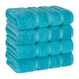 American Soft Linen 100% Cotton Turkish Towels, 4 Pack Hand Towel Set, Super Soft, Absorbent, Quick Dry Premium Towels
