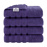 4 Piece 100% Cotton Turkish Bath Towel - 6 Set Case Pack