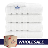 4 Piece 100% Cotton Turkish Bath Towel - 6 Set Case Pack